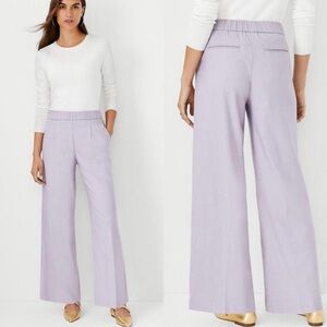 NWT Ann Taylor high waisted pants. Wide leg. Medium petite.